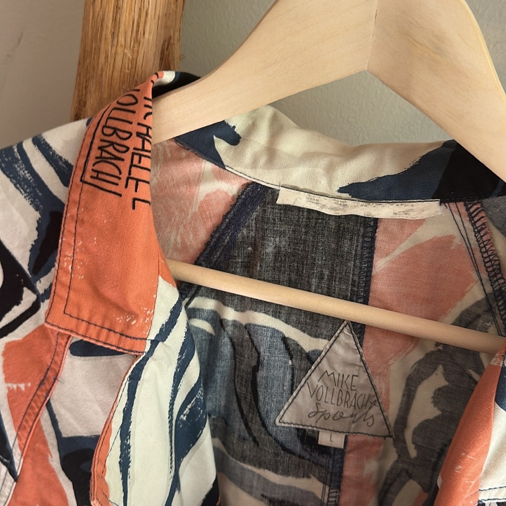 RARE Mike Vollbrach Sport Abstract Light Weight Military Jacket - Picture 6 of 7